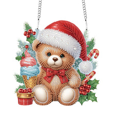 Load image into Gallery viewer, Christmas Bear Acrylic Special Shape 5D DIY Diamond Painting Dots Pendant