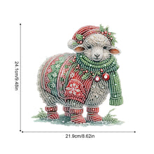 Load image into Gallery viewer, Christmas Sheep Acrylic Special Shape 5D DIY Diamond Painting Dots Pendant