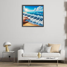 Load image into Gallery viewer, Diamond Painting - Full Round - Piano on the sea (30*30CM)