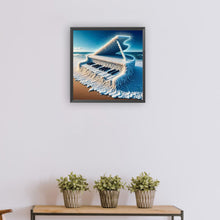 Load image into Gallery viewer, Diamond Painting - Full Round - Piano on the sea (30*30CM)