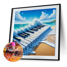 Load image into Gallery viewer, Diamond Painting - Full Round - Piano on the sea (30*30CM)