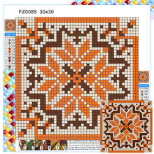 Load image into Gallery viewer, Diamond Painting - Full Square - Orange mosaic (30*30CM)