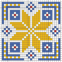 Load image into Gallery viewer, Diamond Painting - Full Square - Blue and yellow mosaic (30*30CM)