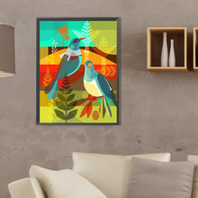 Load image into Gallery viewer, Diamond Painting - Full Square - Geometric double dove (30*40CM)
