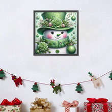 Load image into Gallery viewer, Diamond Painting - Full Round - Green snowman (30*30CM)