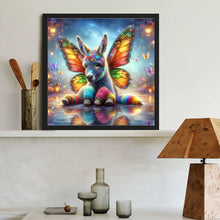 Load image into Gallery viewer, Diamond Painting - Full Round - Colorful feather butterfly donkey (40*40CM)