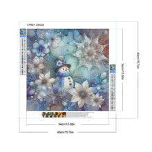 Load image into Gallery viewer, Diamond Painting - Full Round - Snowflake snowman (40*40CM)