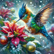 Load image into Gallery viewer, Diamond Painting - Full Round - Poinsettia hummingbird (40*40CM)