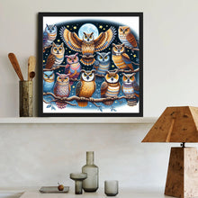 Load image into Gallery viewer, Diamond Painting - Full Round - Multiple owls (40*40CM)