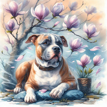 Load image into Gallery viewer, Diamond Painting - Full Round - Magnolia bulldog (40*40CM)