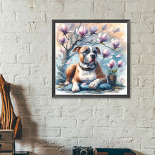 Load image into Gallery viewer, Diamond Painting - Full Round - Magnolia bulldog (40*40CM)