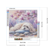 Load image into Gallery viewer, Diamond Painting - Full Round - Magnolia Maltese (40*40CM)