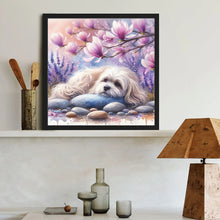Load image into Gallery viewer, Diamond Painting - Full Round - Magnolia Maltese (40*40CM)