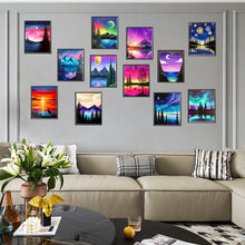 Load image into Gallery viewer, 12pcs Round Diamond Painting Set - Landscape (30*40CM)