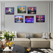 Load image into Gallery viewer, 6pcs Round Diamond Painting Set - Landscape (40*30CM)