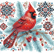Load image into Gallery viewer, Diamond Painting - Partial Special Shaped - Christmas tree red tit (30*30CM)