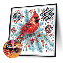 Load image into Gallery viewer, Diamond Painting - Partial Special Shaped - Christmas tree red tit (30*30CM)