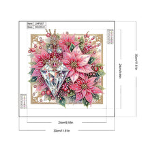 Load image into Gallery viewer, Diamond Painting - Partial Special Shaped - Crystal poinsettia (30*30CM)