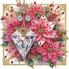 Load image into Gallery viewer, Diamond Painting - Partial Special Shaped - Crystal poinsettia (30*30CM)