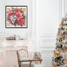 Load image into Gallery viewer, Diamond Painting - Partial Special Shaped - Crystal poinsettia (30*30CM)