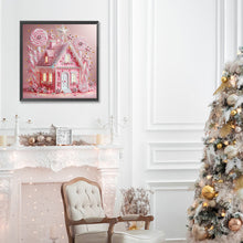 Load image into Gallery viewer, Diamond Painting - Partial Special Shaped - Pink candy house (30*30CM)