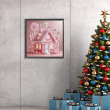 Load image into Gallery viewer, Diamond Painting - Partial Special Shaped - Pink candy house (30*30CM)