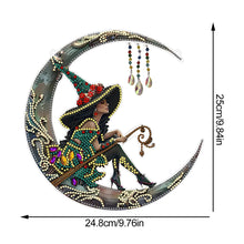 Load image into Gallery viewer, Mysterious Witch Diamond Art Hanging Pendant Acrylic Diamond Painting Home Decor