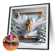 Load image into Gallery viewer, Diamond Painting - Full Round - Run out of the frame wolf (40*40CM)