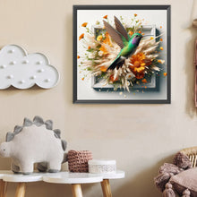 Load image into Gallery viewer, Diamond Painting - Full Round - Run out of the frame hummingbird (40*40CM)