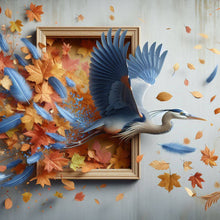 Load image into Gallery viewer, Diamond Painting - Full Round - Run out of the frame heron (40*40CM)