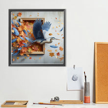 Load image into Gallery viewer, Diamond Painting - Full Round - Run out of the frame heron (40*40CM)