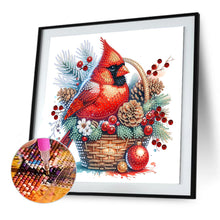 Load image into Gallery viewer, Diamond Painting - Partial Special Shaped - Christmas Cardinal (30*30CM)