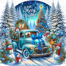Load image into Gallery viewer, Diamond Painting - Partial Special Shaped - Christmas Car (30*30CM)