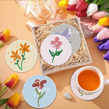 Load image into Gallery viewer, 8Pcs Wooden Leaves 5D Diamond Painting Kits Diamond Art Coasters for Party Decor