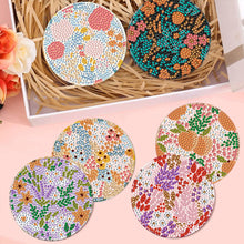 Load image into Gallery viewer, 8Pcs Wooden Leaves 5D Diamond Painting Kits Diamond Art Coasters for Party Decor