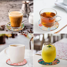 Load image into Gallery viewer, 8Pcs Wooden Leaves 5D Diamond Painting Kits Diamond Art Coasters for Party Decor