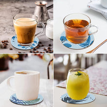 Load image into Gallery viewer, 8Pcs Wooden Leaves 5D Diamond Painting Kits Diamond Art Coasters for Party Decor