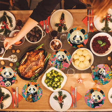 Load image into Gallery viewer, 8Pcs Wooden Leaves 5D Diamond Painting Kits Diamond Art Coasters for Party Decor