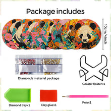 Load image into Gallery viewer, 8Pcs Wooden Leaves 5D Diamond Painting Kits Diamond Art Coasters for Party Decor