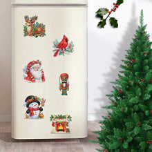 Load image into Gallery viewer, 6Pcs Acrylic Christmas Animals Diamond Art Magnets Decals for Fridge Whiteboards
