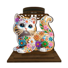 Load image into Gallery viewer, Animal Desktop 5D DIY Diamond Painting Art Candle Holder Unique Artistic Gift