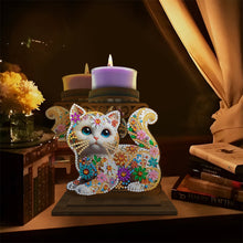 Load image into Gallery viewer, Animal Desktop 5D DIY Diamond Painting Art Candle Holder Unique Artistic Gift