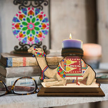 Load image into Gallery viewer, Animal Desktop 5D DIY Diamond Painting Art Candle Holder Unique Artistic Gift