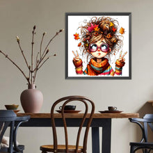 Load image into Gallery viewer, Diamond Painting - Full Round - Autumn Girl (40*40CM)