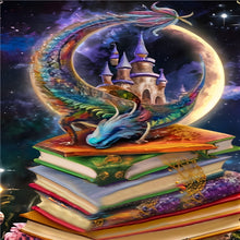 Load image into Gallery viewer, Diamond Painting - Full Round - Magic Book Dragon (40*50CM)