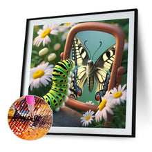 Load image into Gallery viewer, Diamond Painting - Full Round - Caterpillar Butterfly (40*40CM)