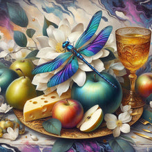 Load image into Gallery viewer, Diamond Painting - Full Round - Fruit Bowl Dragonfly (40*40CM)