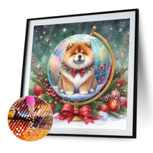 Load image into Gallery viewer, Diamond Painting - Full Round - Christmas Globe Chow Chow (40*40CM)