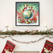 Load image into Gallery viewer, Diamond Painting - Full Round - Christmas Globe Jack Russell Terrier (40*40CM)
