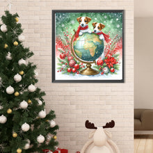 Load image into Gallery viewer, Diamond Painting - Full Round - Christmas Globe Jack Russell Terrier (40*40CM)